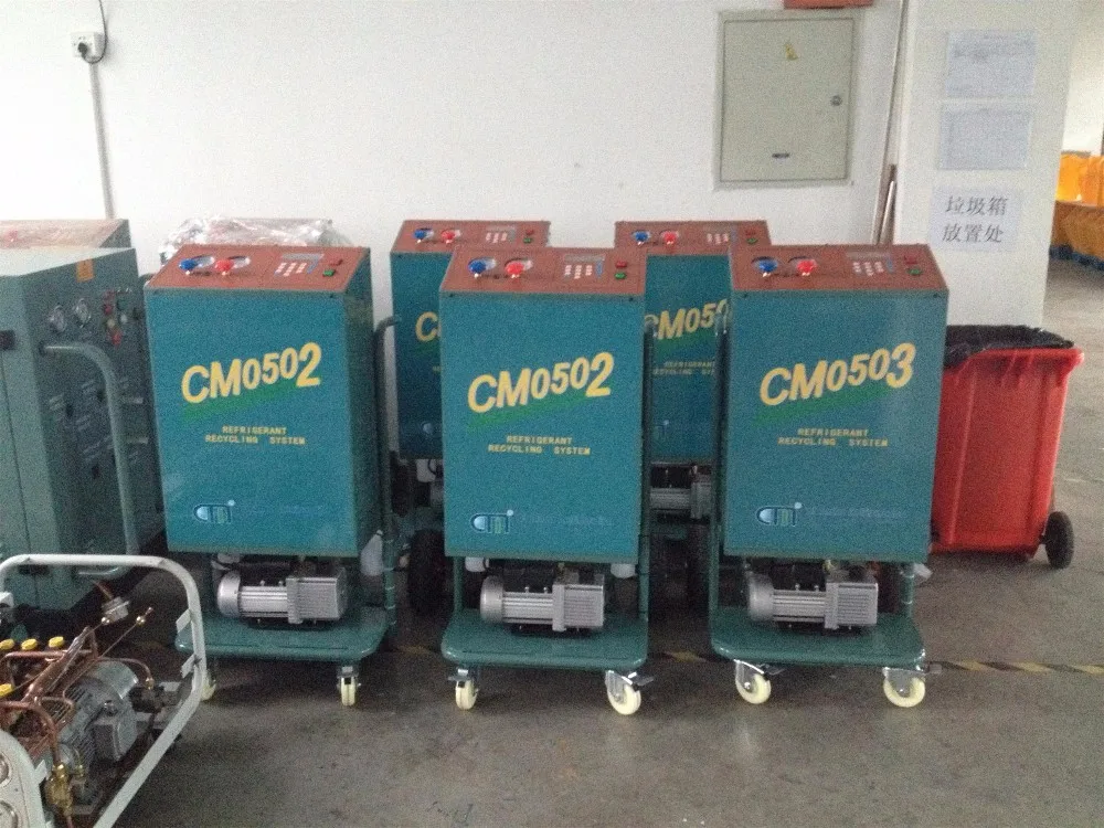 R410a Oil Less Refrigerant Recycle Machine Cm05 For Car A/c Maintenance