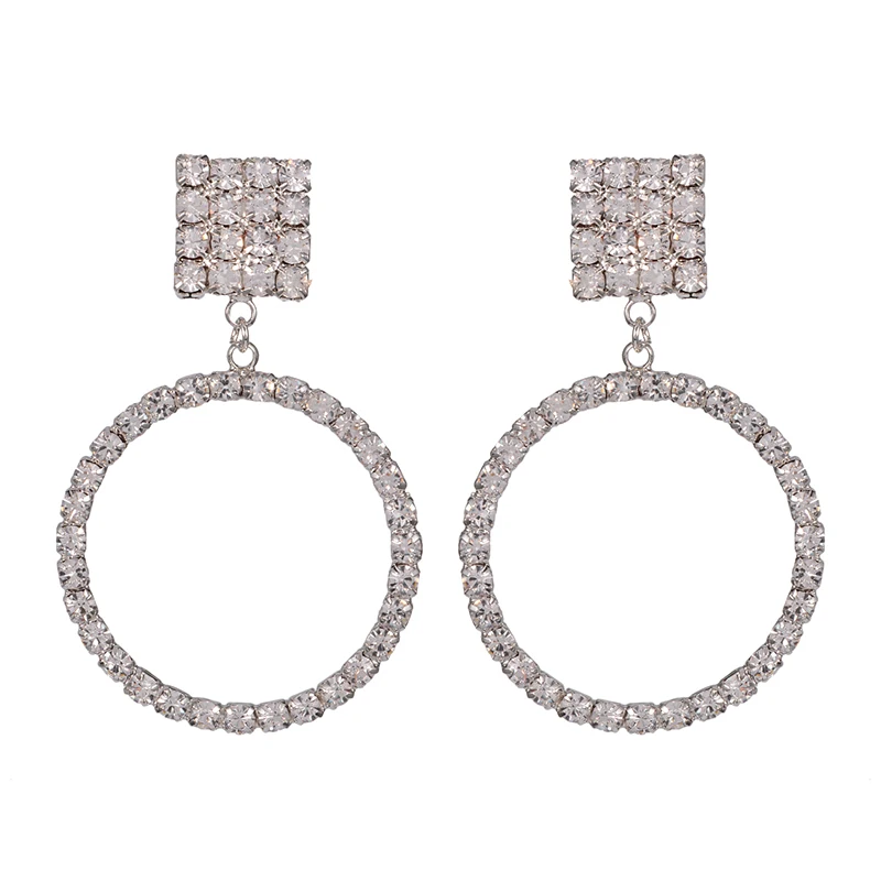 

High Quality New Fashion Crystal Hoop Jewelry Earring Holder, As picture