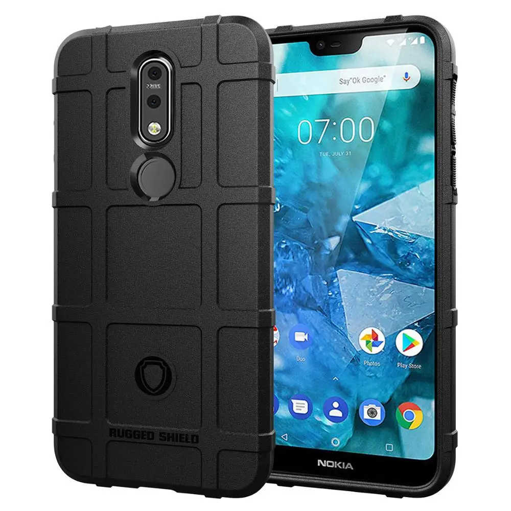 

shockproof tpu mobile phone case for nokia 7.1 back covers, 5 colors