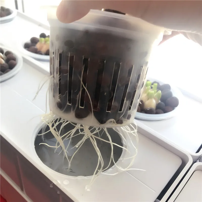 4" Hydroponic Plastic Basket Plant Net Pots For Vertical Garden 11cm