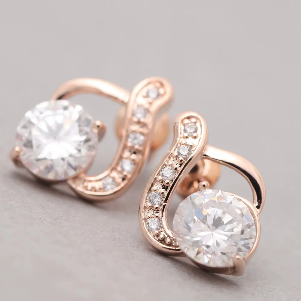 

2015 New Arrival Luxury Fashion Earring,single stone earring designs, As picture