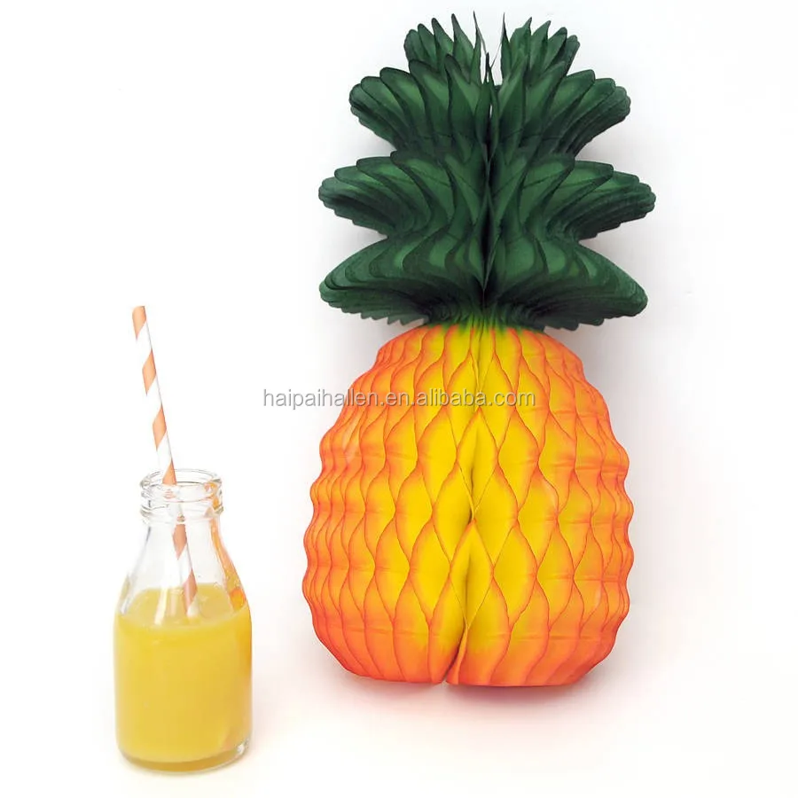 Paper Pineapple Honeycomb Table Centrepiece Decoration For