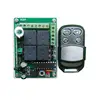 RF Switch DC 12V 4CH Channel Wireless Remote Control Switch, DC12V Relay Receiver Module, Transmitter Toggle Switch RF Relay