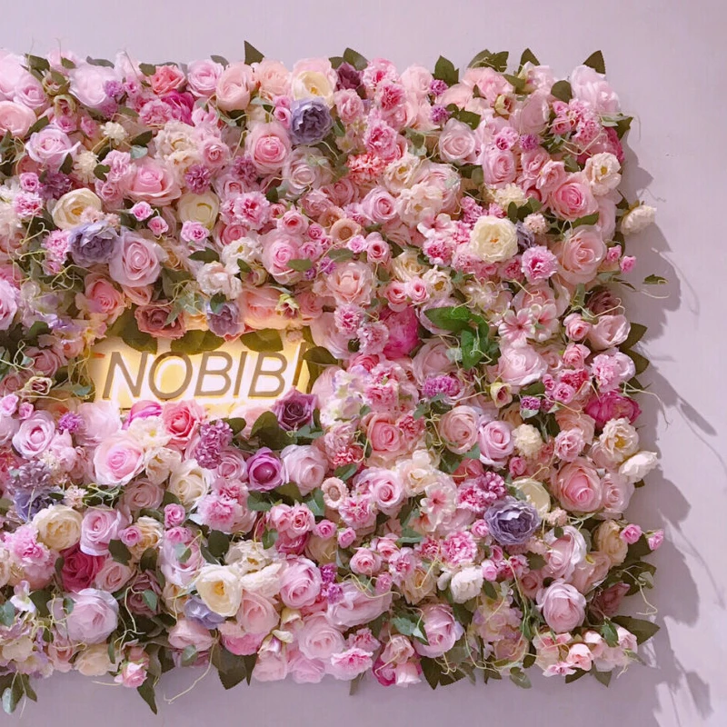 
Directly Manufacturer customized 40X60cm real touch artificial silk flower wall decorative artificial flower for home decor 