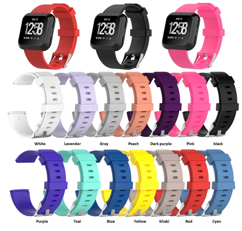 

Fitbit-versa official TPE rubber strap for free sample, 14 clors