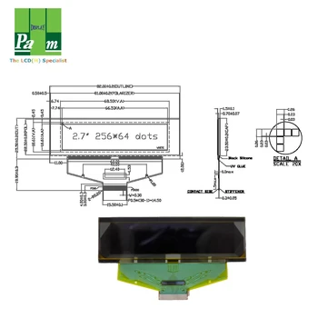 27 Pulgadas Interfaz Spi Pmoled Módulo Pantalla Lcd Gráfica 256x64 Color Blanco Pantalla Oled Buy 27 Pulgadas Pmoled Interfaz Spi2 Product On