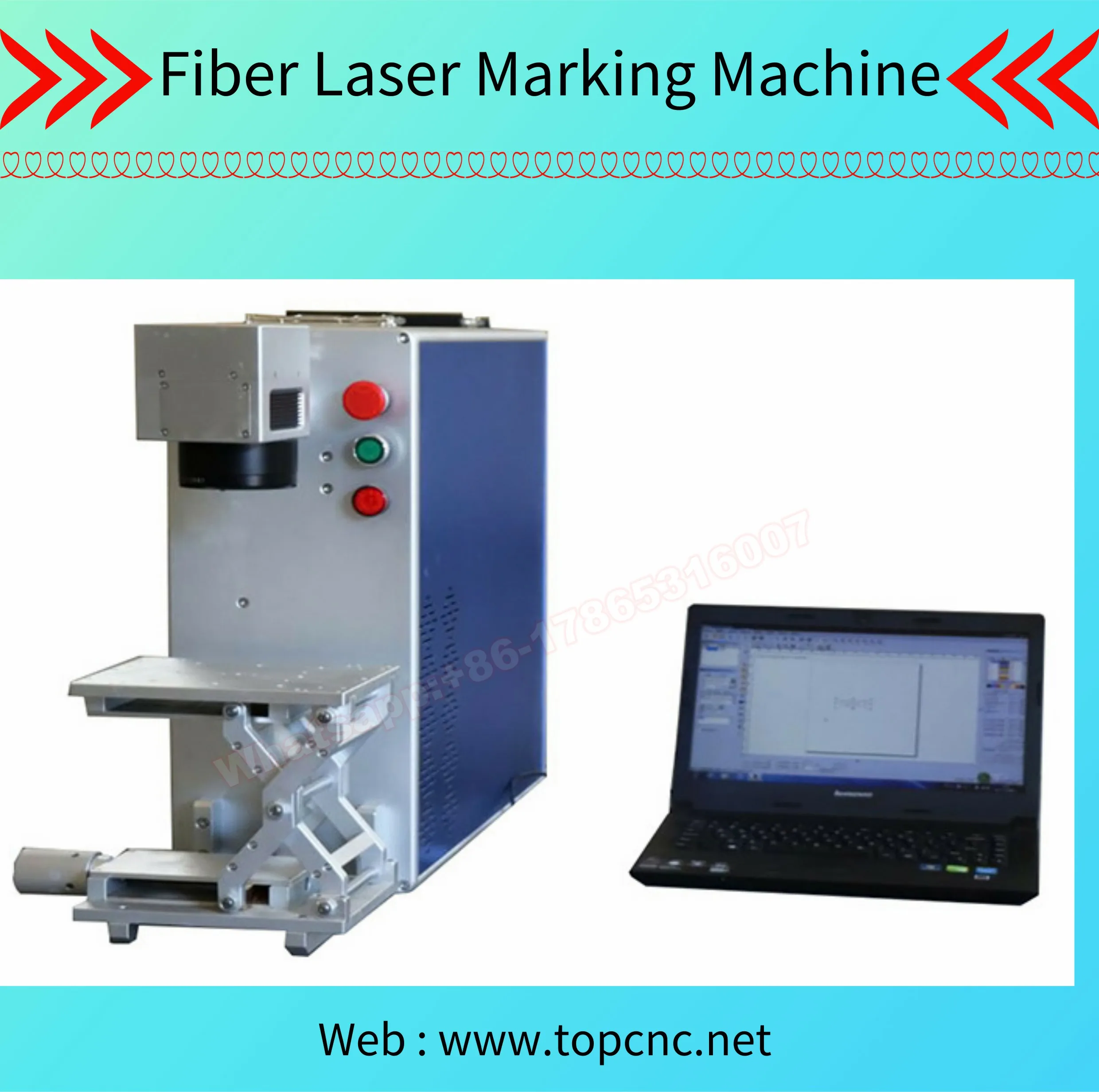 laser printer metal laser marking machine 20W Fiber Laser Marking Machine for Metal and Nonmetal Materials
