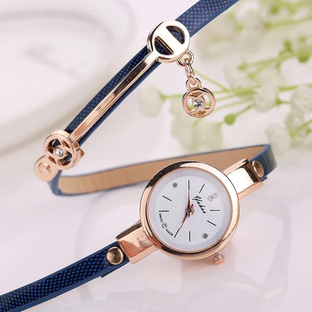 Source New sweet style lady fashion Hand-woven woman watch leather