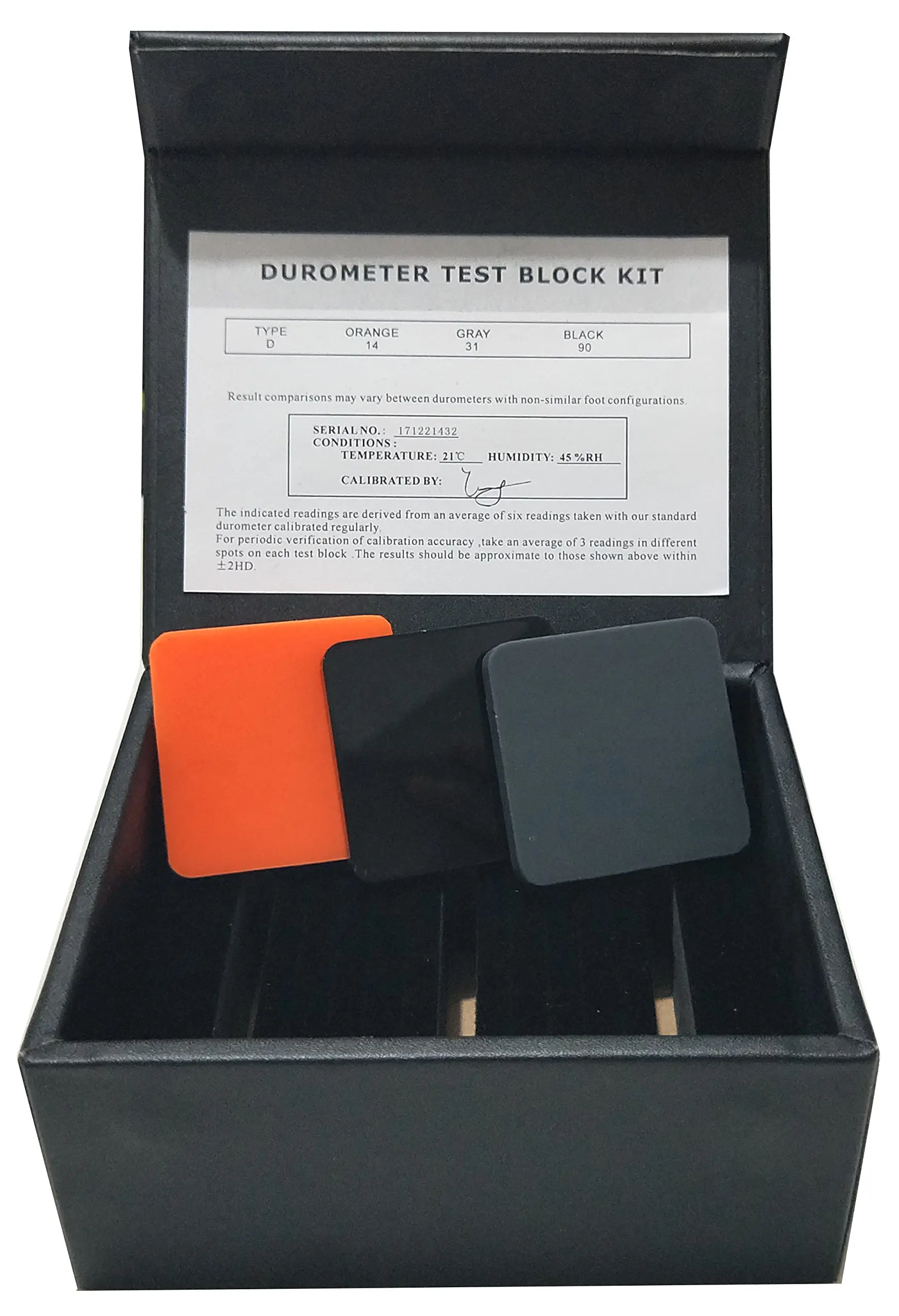 Calibration Hardness Test Blocks VTSYIQI Test Block for Durometers D