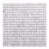 New Arrival 15mm Bianco Carrara Marble Square Mosaic Pool Tile