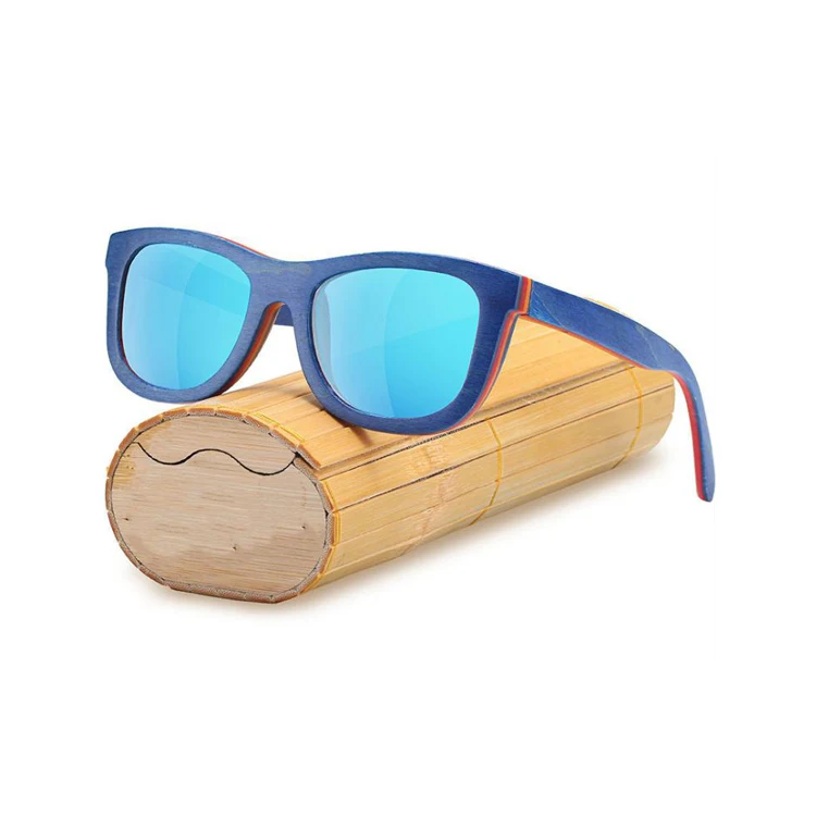 

Wholesale UV Protection Eye TAC Fashionable Custom Polarized Wood Bamboo Sunglasses