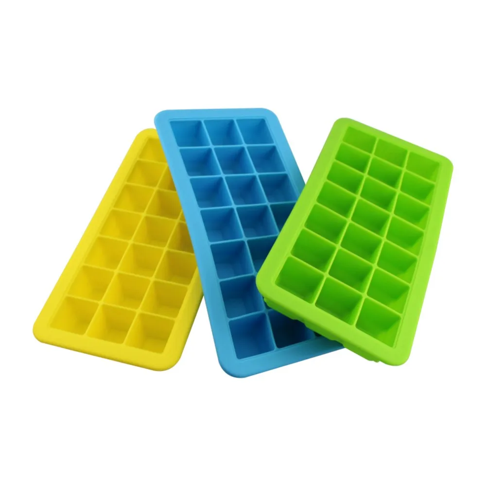 4 Cavity Silicone Pellet Ice Cube Tray With Lid,Nontoxic Fda Approved