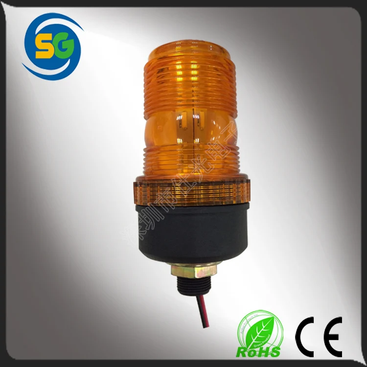 Single strobe warning light high intensity SMD leds flashing LED beacon warning light amber warning light