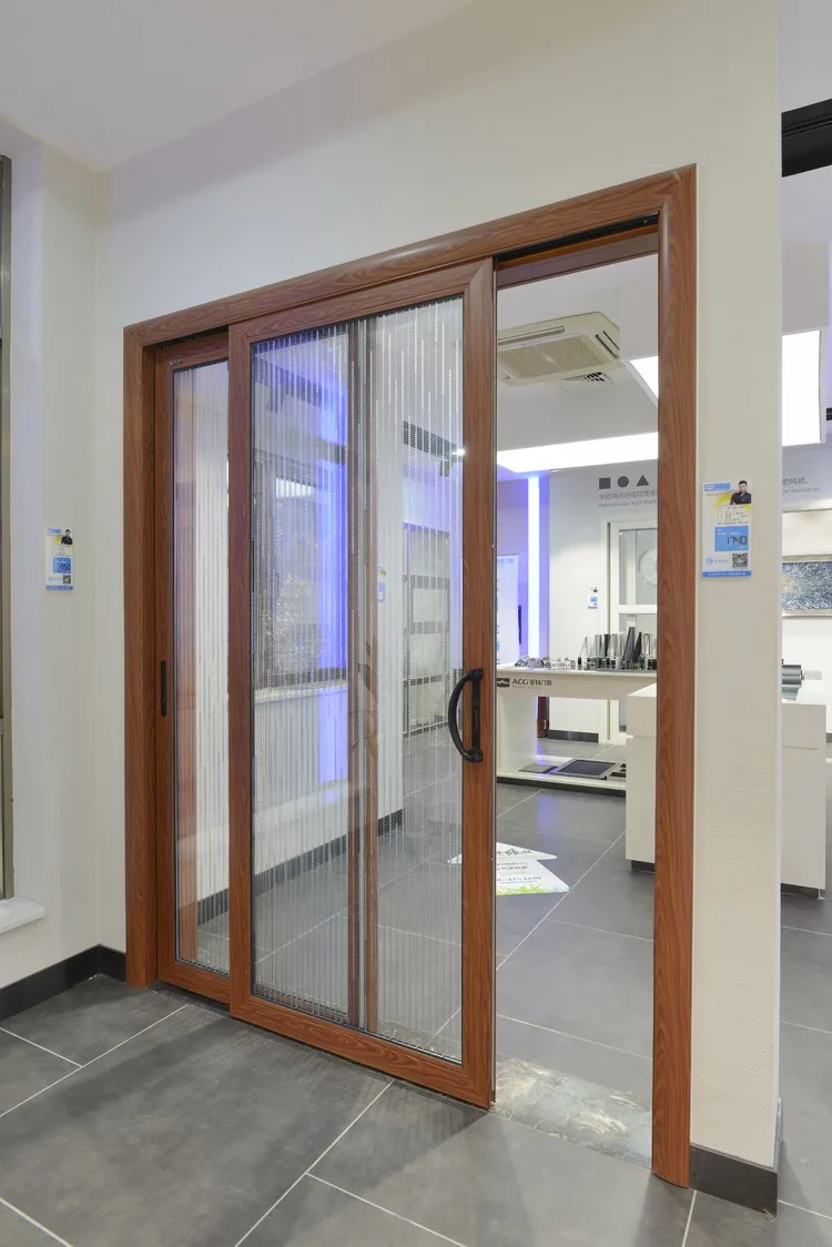 酷漫居高品质的日系风格的铝合金边框客厅推拉玻璃门