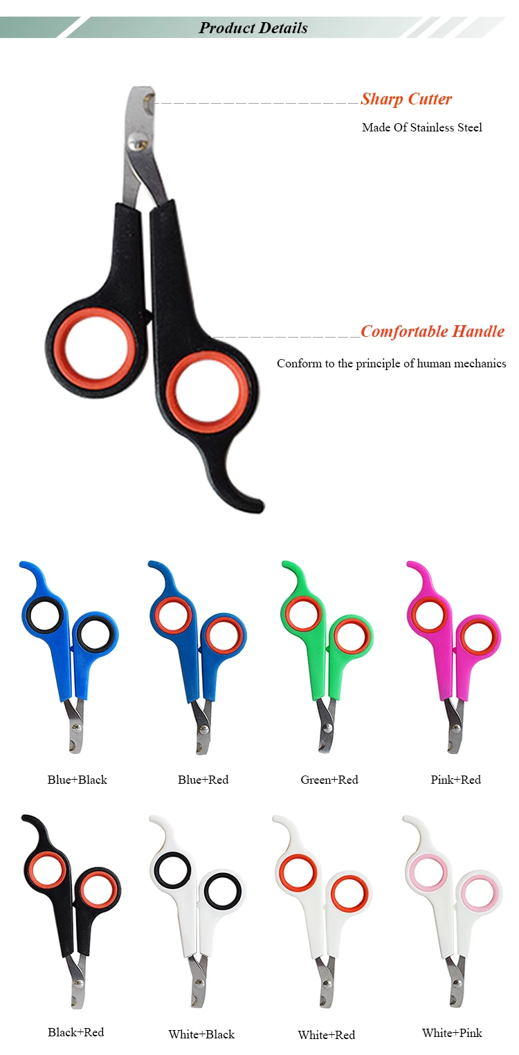 Small Cat Nail Scissors,Cat Nail Cutter Set,Stainless Steel Cat Nail