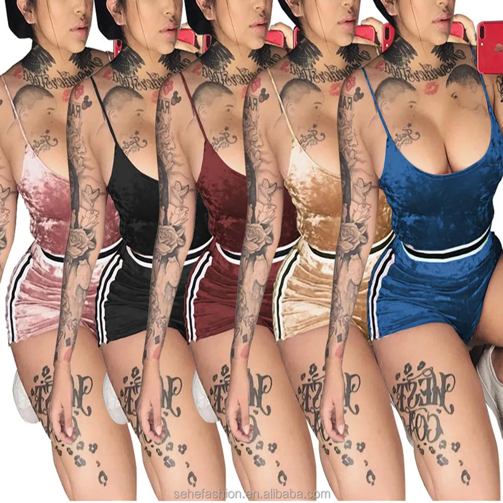 

80322-MX47 5 colors sport sexy women short jumpsuits for women