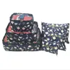 6PCS sets Women Travel Makeup Insert Handbag clothes travel storage bag for Luggage Cases