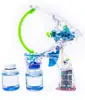 Mega Bubble Shooter Gun w/ Extra-Large Bubble Action | Exciting Sound Effects and Catchy Music | Bubble Solution Fluid