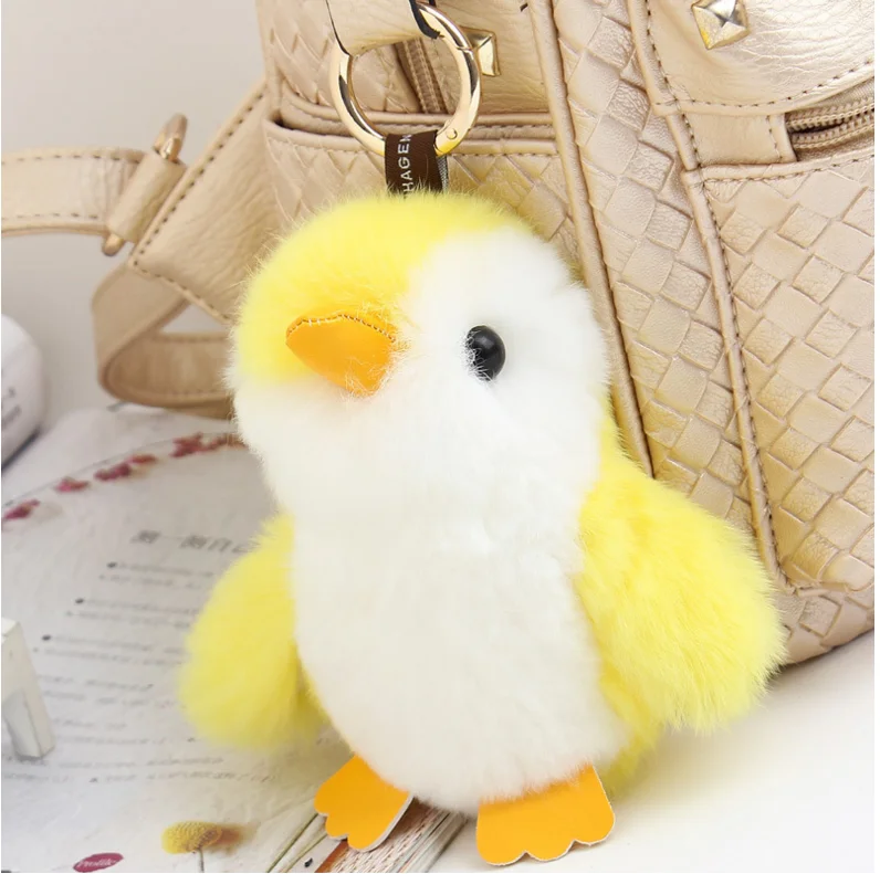 penguin plush keychain