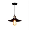 Matte Black Industrial Flat Pendant Light for Loft