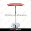 Colorful Slim stainless steel table foot krion Solid Surface round marble table top