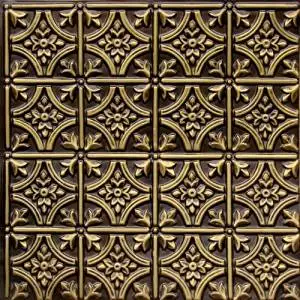 Buy Faux Ceiling Tiles 6x6 Pattern 150 Antique Brass Faux