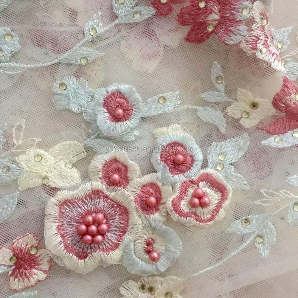 heavy embroidered lace fabric