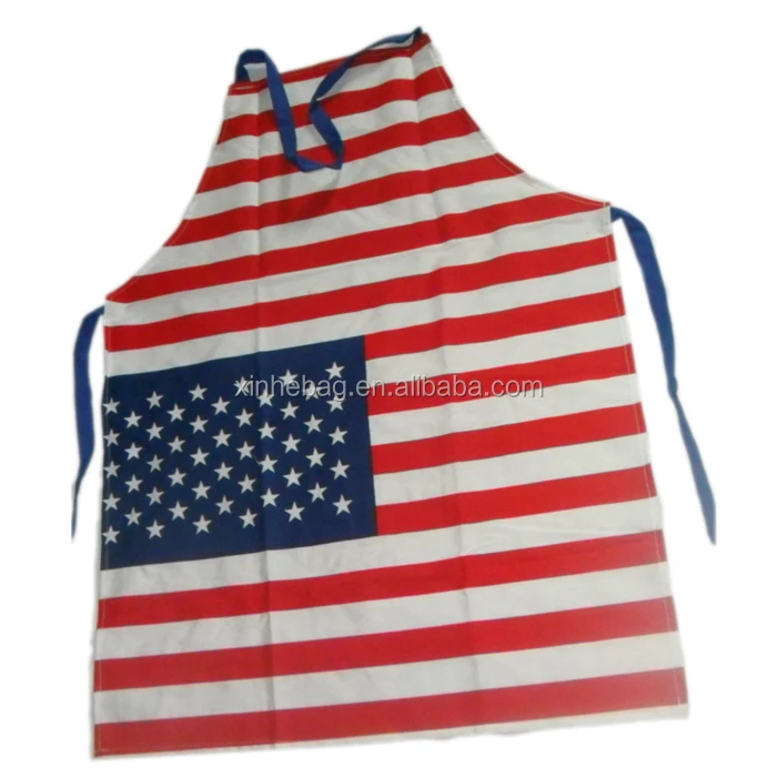 America flag cotton bib apron (2).jpg