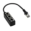 1Male To 3Female RJ45 LAN Ethernet Splitter Network Adapter Cable For Laptop PC