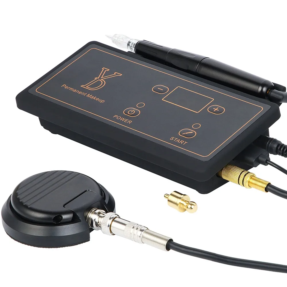 

Professional Permanent Makeup Machine Kit YD Machine Tattoo Gun Set For Permanent makeup Training, Black