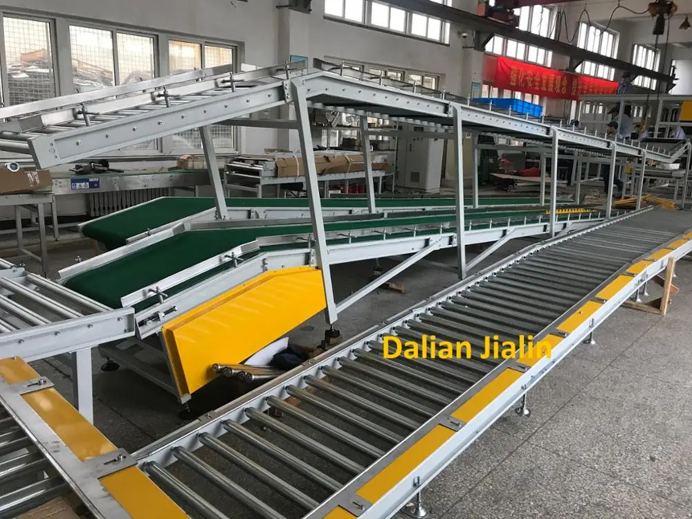 Double layer blet conveyor double-deck roller conveyor