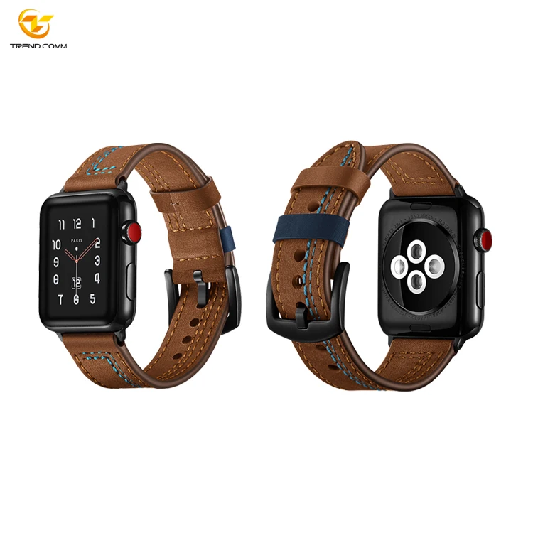 

38mm 42mm Luxury Men For Apple Watch Watches Leather Strap Band