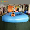 Custom outdoor giant widened thick high quality PVC blue inflatable cushion