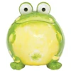 Green Ceramic Container Frog Shape Storage Jar