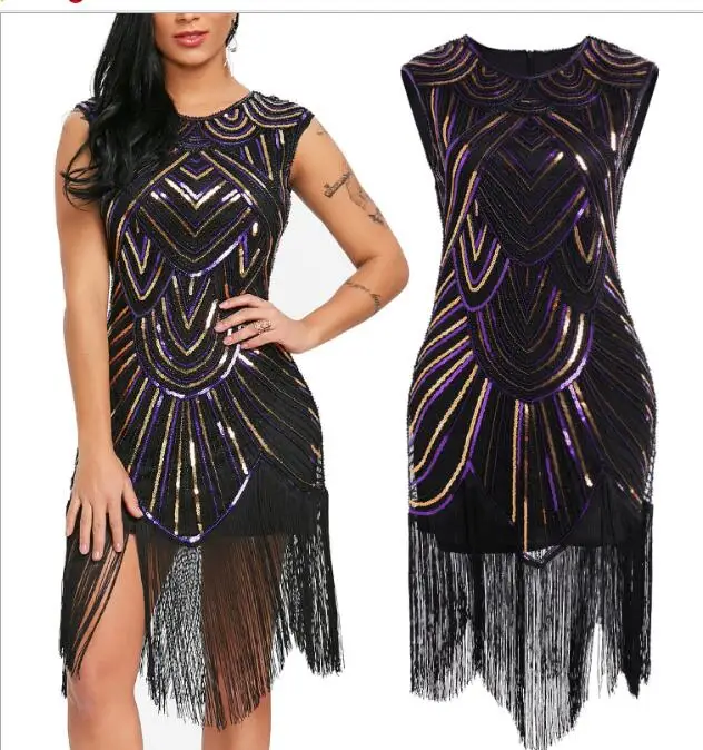 

China factory suppliers gatsby dress flapper ecowalson