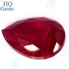 HQ big size ruby rough stone pear shaped faceted