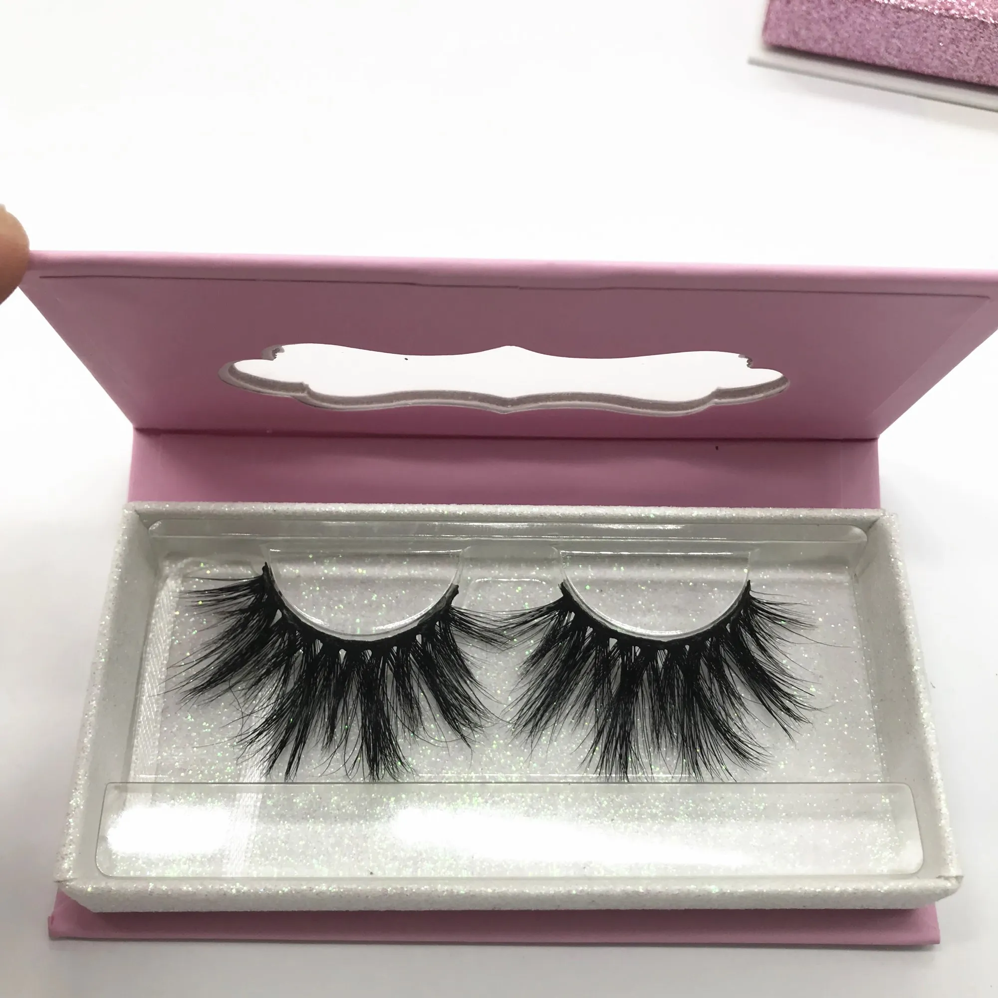 2019 Fashionable New Style Real 3D Mink Fur Lash Private Label Wholesale 25mm Mink Eyelash