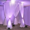 2019 new portable white Indian wedding circle canopy drapes backdrops