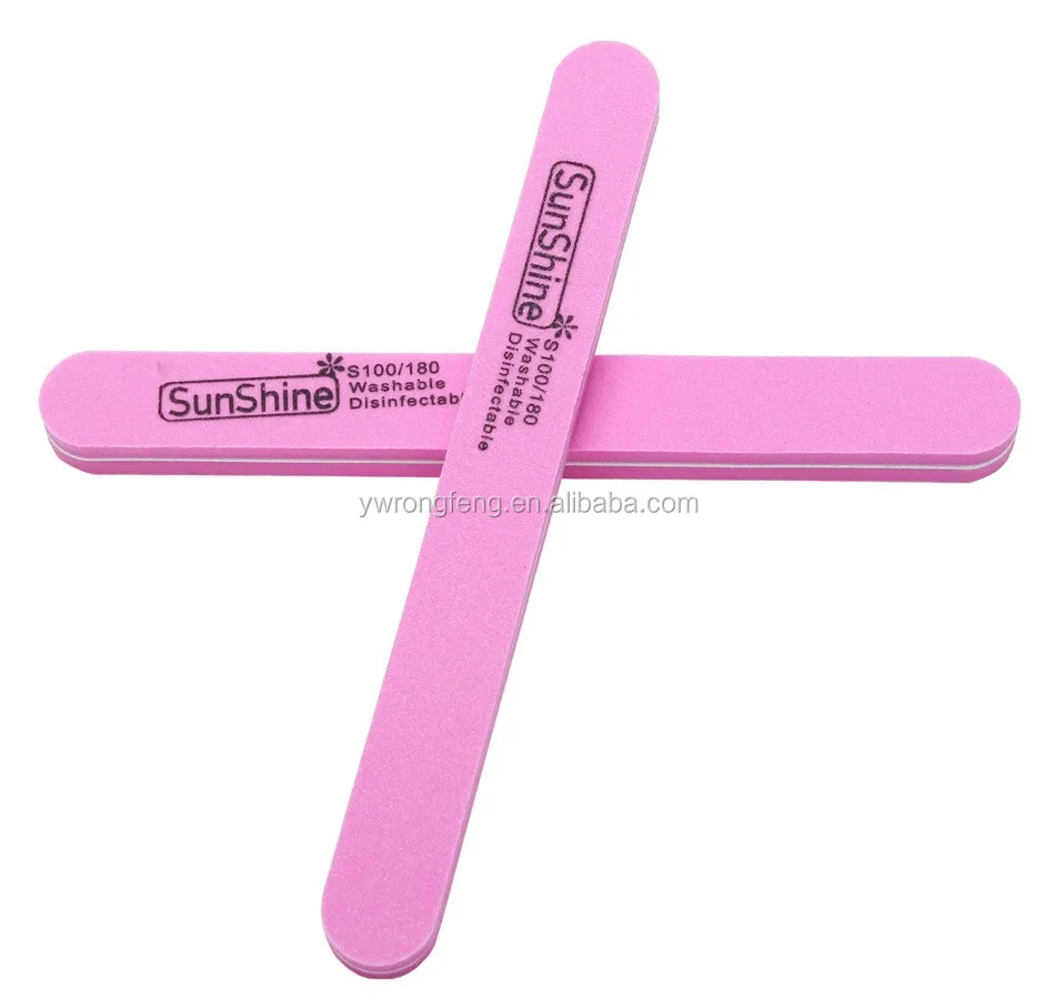 10pcs/set Sunshine Nail File For Acrylic Uv Nail Art Tips Manicure