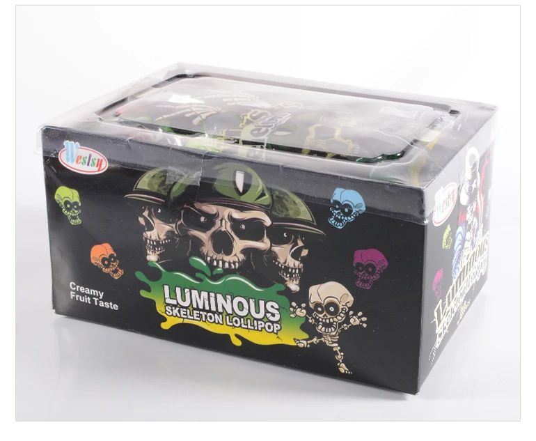 Delicious Novelty Yummy Special Shape Gummy Skeleton Candy With Two