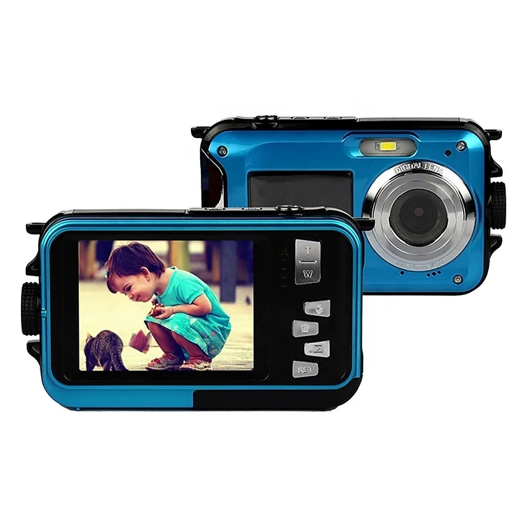 

2019 HOT Sale 2.7 inch Screen HD waterproof camera photo camera, Red/yellow/blue