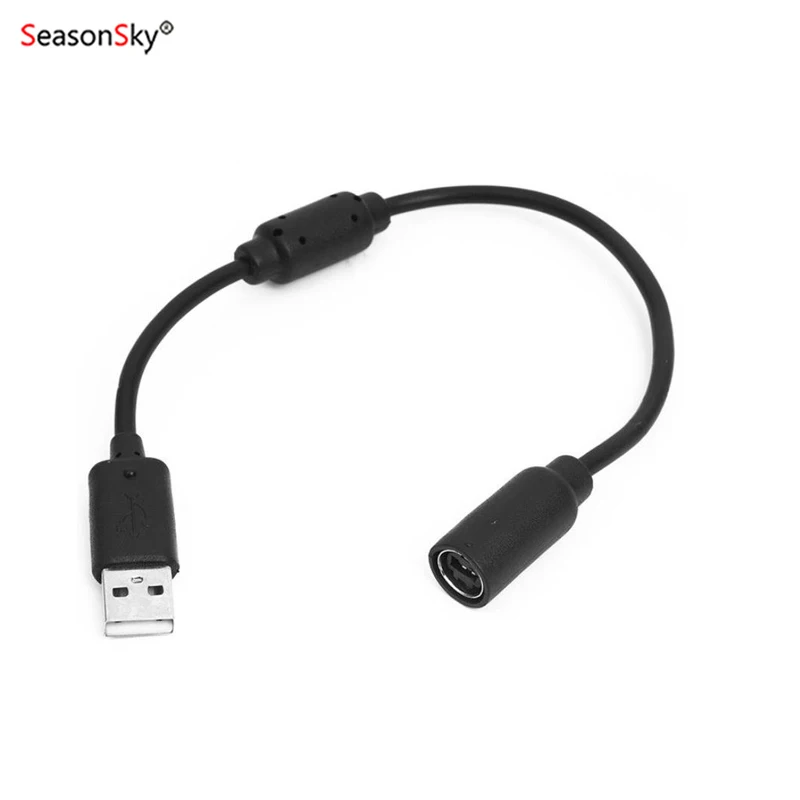 

XiXun USB Connection Breakaway Cable for XBOX 360 Wired Controller Black Grey