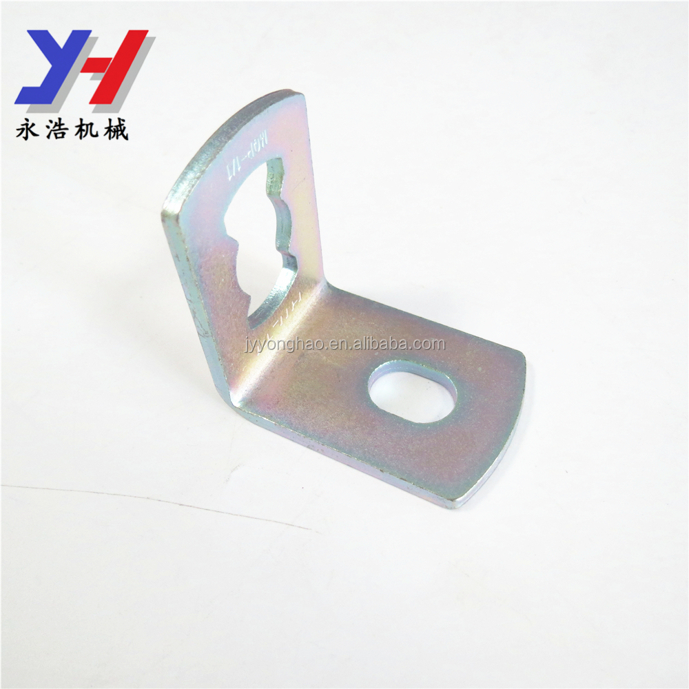 Customized Punched Zinc Plated Steel Angle Bracket,Sheet Metal