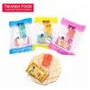 Halal high quality cartoon cat shape gummy candy with popping candy