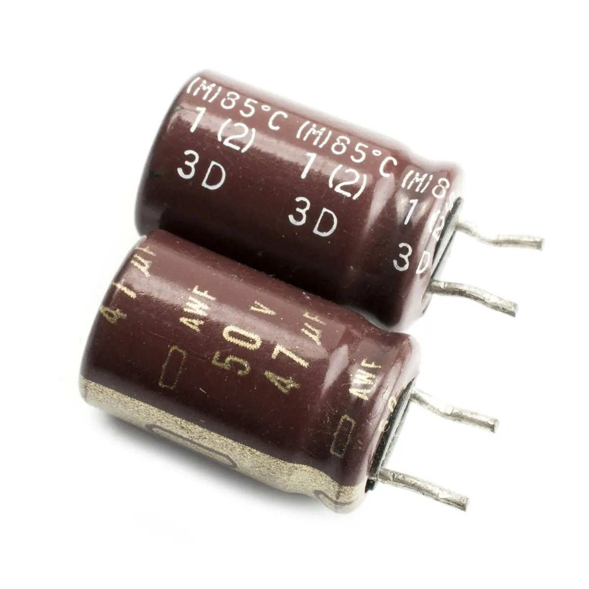 105 C E-Projects B-0002-D08 Radial Electrolytic Capacitor Pack of 5 47uF 50V