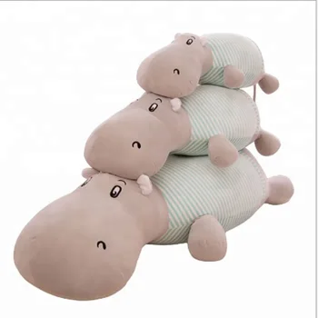 big stuffed animal hippo