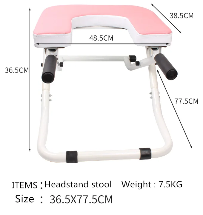 Zerone Yoga Headstand Chair Yoga Headstand Bench Yoga Inversion Bench Headstander Fitness Kit Balance Body Headstand Bench Ideal Chair for Practice Headstand 