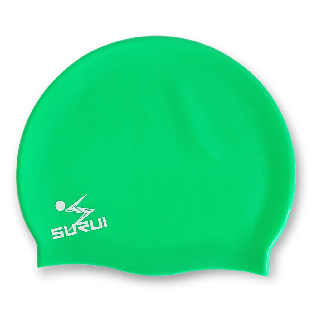 effective protection pliable durable classic flat  swimming  Cap with Your Logo