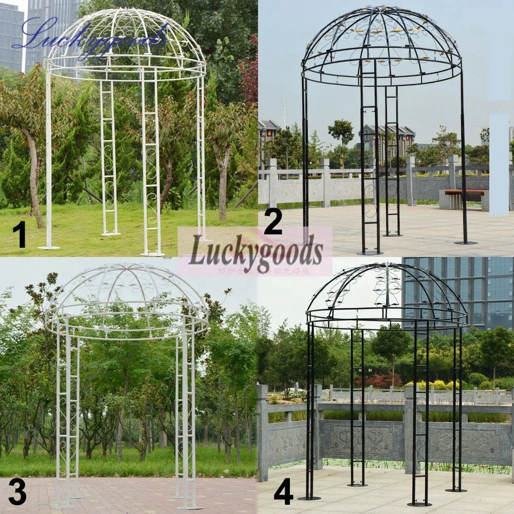 Ldj450 Popular Selling White Decor Metal Roman Wedding Gazebo With