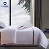 Eco-friendly 100% white cotton bed sheet hotel used, organic cotton hotel sheets bedding set